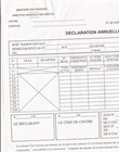 Déclaration de la taxe foncière